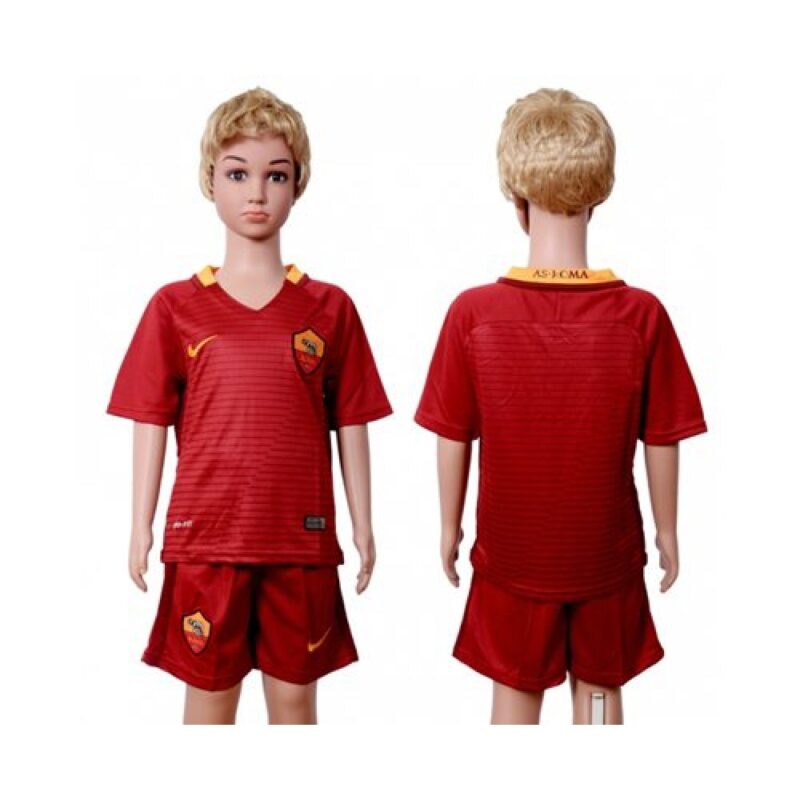 6861712e8cf9e_1 Roma Blank Home Kid Soccer Club Jersey