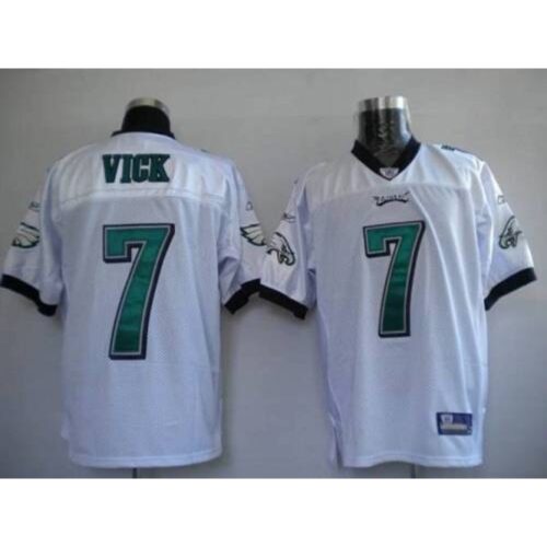6861713044014_1 Eagles #7 Michael Vick White Stitched Youth NFL Jersey