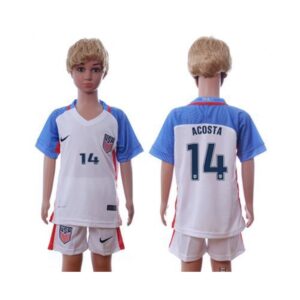 6861714147d8c_1 USA #14 Acosta Home Kid Soccer Country Jersey