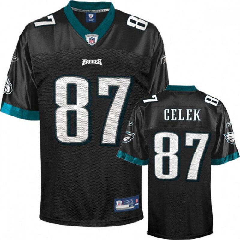 68617150acddf_1 Eagles #87 Brent Celek Black Color Stitched Youth NFL Jersey