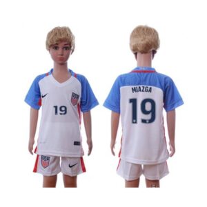 68617156e42bb_1 USA #19 Miazga Home Kid Soccer Country Jersey