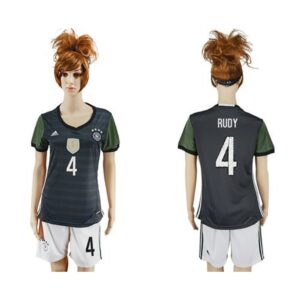 68617193a7932_1 Women's Germany #4 Rudy Away Soccer Country Jersey