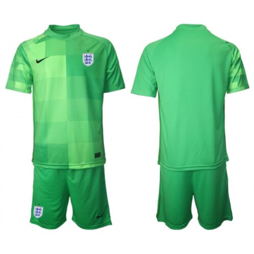 686171b6dfcfa_1 Men's England Blank Green Goalkeeper Soccer Jersey Suit