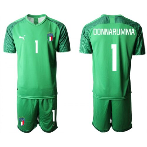 686171cf0dc60_1 Men's Italy #1 Donnarumma Green Goalkeeper Soccer Jersey Suit