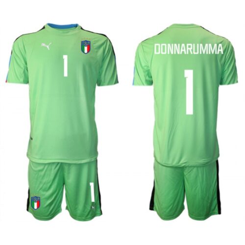 686171d1963ca_1 Men's Italy #1 Donnarumma Green Goalkeeper Soccer Jersey Suit