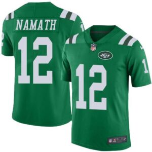 686171e5e9116_1 Jets #12 Joe Namath Green Youth Stitched NFL Elite Rush Jersey