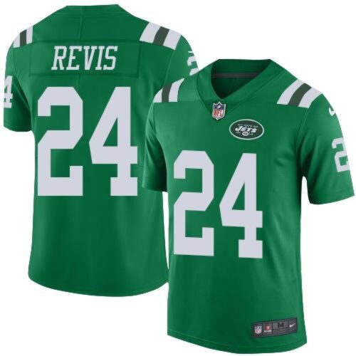 686171f0e721e_1 Jets #24 Darrelle Revis Green Youth Stitched NFL Elite Rush Jersey