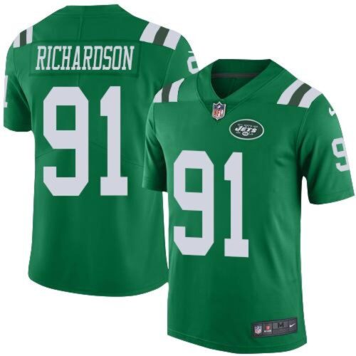 6861720719567_1 Jets #91 Sheldon Richardson Green Youth Stitched NFL Elite Rush Jersey