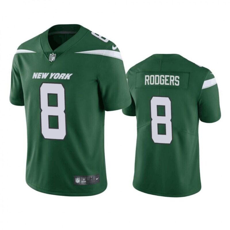 686172384f6dd_1 Youth New York Jets #8 Aaron Rodgers Green Vapor Untouchable Limited Stitched Jersey