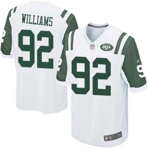 6861725290aac_1 Jets #92 Leonard Williams White Youth Stitched NFL Elite Jersey