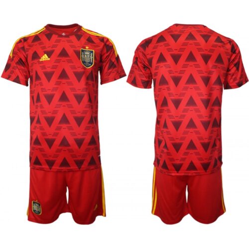 68617252ac030_1 Men's Spain Blank Home Soccer Jersey Suit