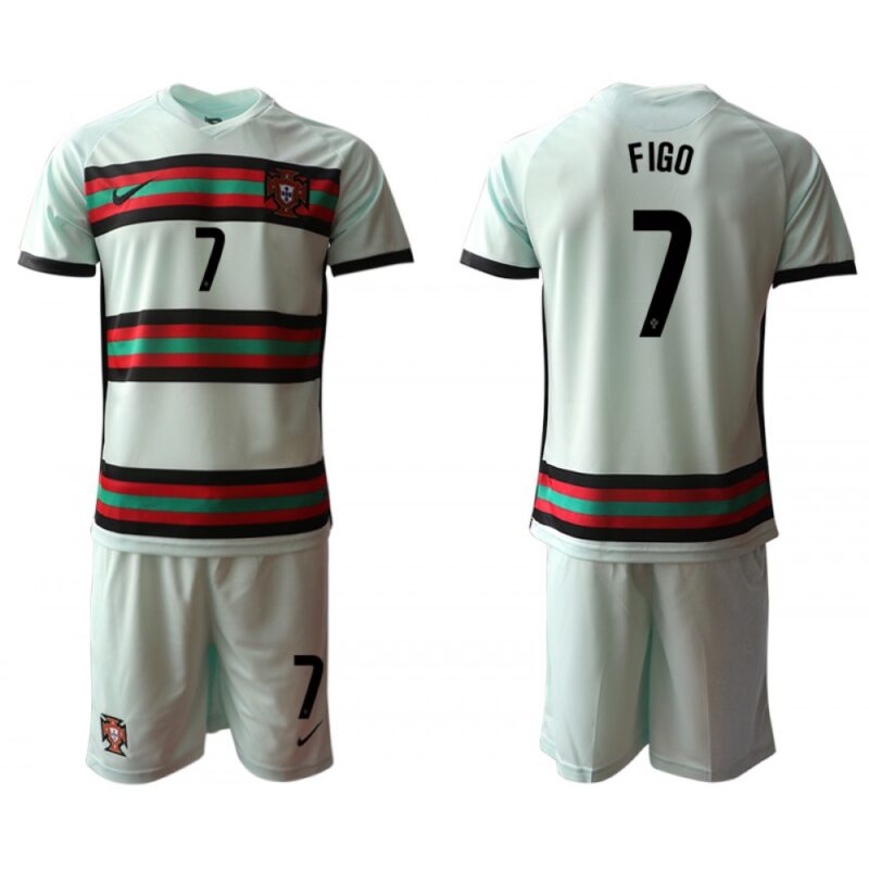 6861725574e87_1 Portugal #7 Figo Away Kid Soccer Country Jersey