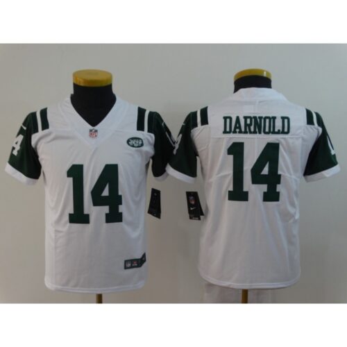 68617258562b0_1 Youth New York Jets #14 Sam Darnold White Vapor Untouchable Limited Stitched NFL Jersey