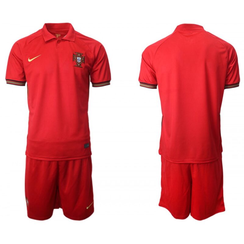 6861725b983d2_1 Portugal Blank Home Kid Soccer Country Jersey