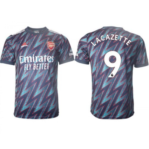Arsenal F.C #9 Lacazette Away Soccer Jersey