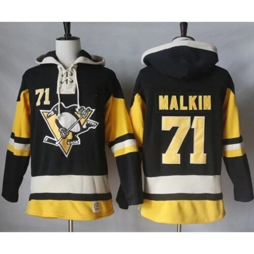 686173267f5e3_1 Men's Pittsburgh Penguins Custom Black Alternate Sawyer Hooded Sweatshirt