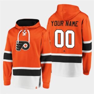 6861733554a54_1 Men's Philadelphia Flyers Active Player Custom Orange All Stitched Sweatshirt Hoodie