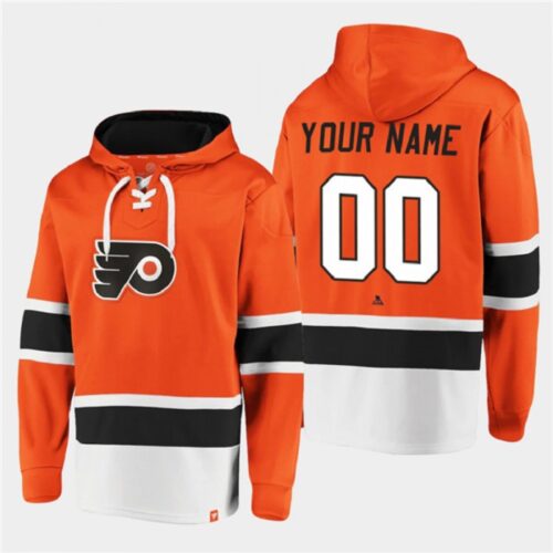 6861733554a54_1 Men's Philadelphia Flyers Active Player Custom Orange All Stitched Sweatshirt Hoodie