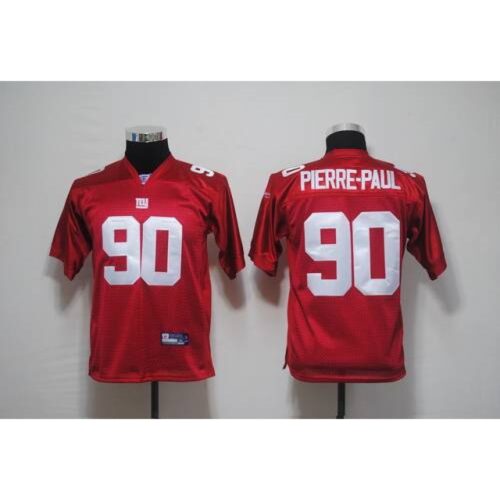 68617354e6e27_1 Giants #90 Jason Pierre-Paul Red Stitched Youth NFL Jersey