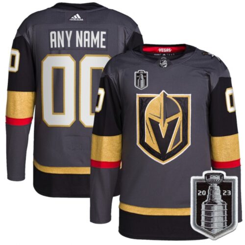 686173875a15e_1 Men's Vegas Golden Knights Customized Gray 2023 Stanley Cup Final Stitched Jersey