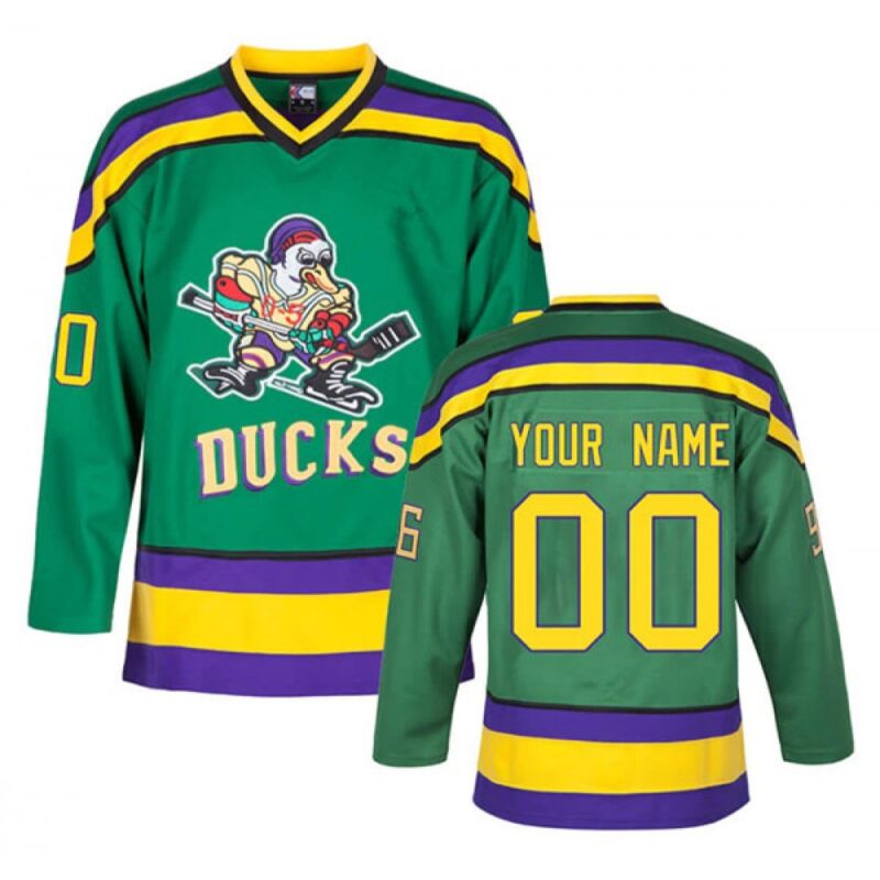 686173996dfa1_1 Men's The Mighty Ducks Custom Green Stitched Jersey