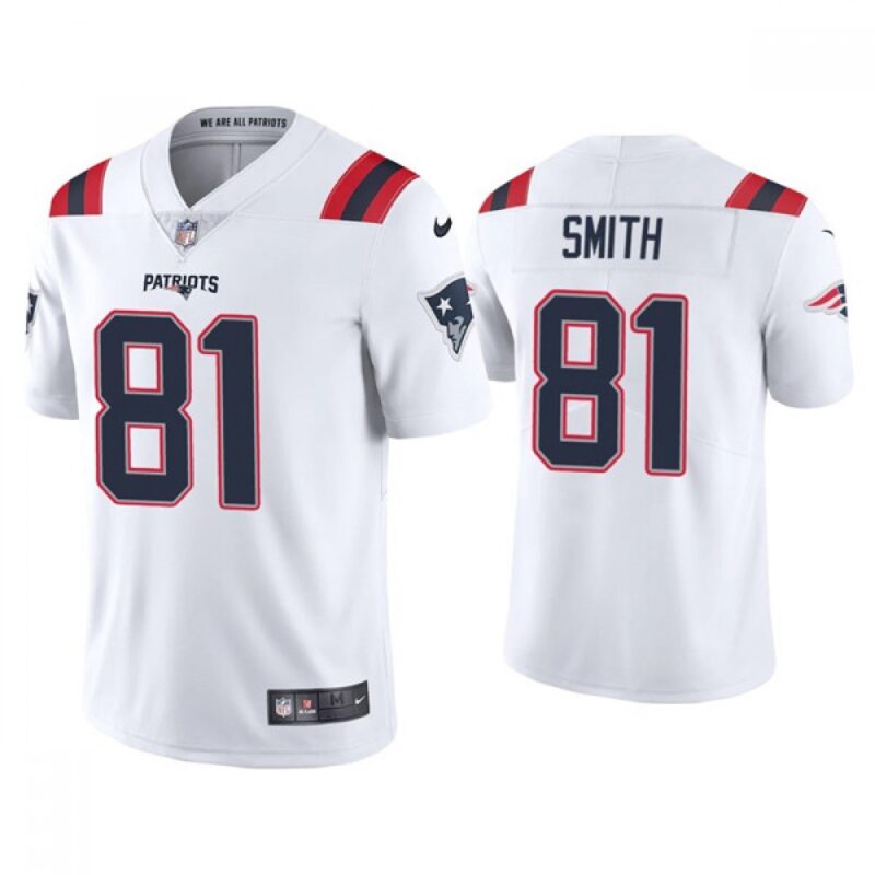 686173eda884b_1 Youth New England Patriots #81 Jonnu Smith 2021 White Vapor Untouchable Limited Stitched Jersey