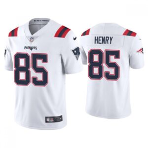 686173f32a4cf_1 Youth New England Patriots #85 Hunter Henry 2021 White Vapor Untouchable Limited Stitched Jersey