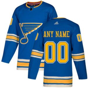6861740e74e95_1 Men's St. louis Blues Blue Custom Name Number Size NHL Stitched Jersey