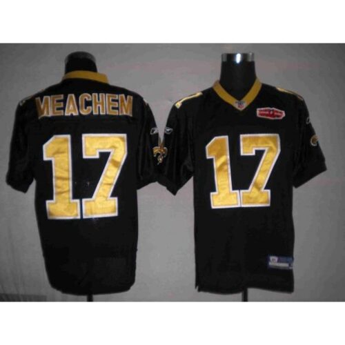 68617415c8150_1 Saints #17 Robert Meachem Black With Super Bowl Patch Stitched Youth NFL Jersey