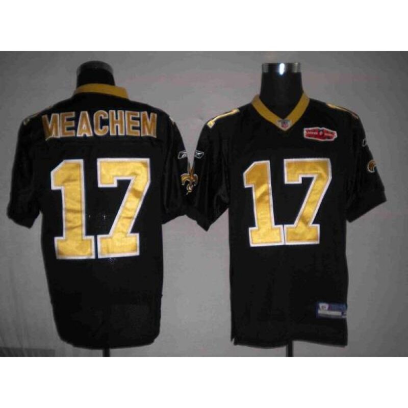 68617415c8150_1 Saints #17 Robert Meachem Black With Super Bowl Patch Stitched Youth NFL Jersey