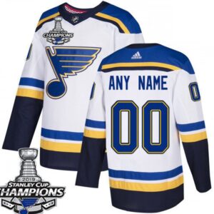 6861741756d98_1 Men's St. louis Blues White 2019 Stanley Cup Champions Custom Name Number Size Stitched NHL Jersey