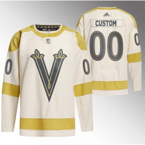 6861741a58290_1 Men's Vegas Golden Knights Custom Cream 2024 Winter Classic Breakaway Stitched Jersey