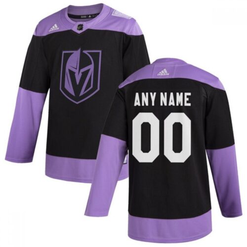 6861741d48001_1 Men's Vegas Golden Knights Black Hockey Fights Cancer Custom Practice NHL Stitched Jersey