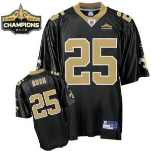 6861741d6ea4f_1 Saints #25 Reggie Bush Black Super Bowl XLIV 44 Champions Stitched Youth NFL Jersey