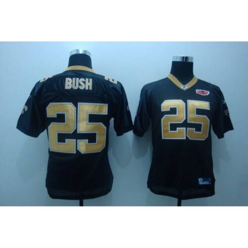 68617420156a9_1 Saints #25 Reggie Bush Black With Super Bowl Patch Stitched Youth NFL Jersey