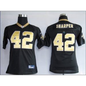 6861742a1b651_1 Saints #42 Darren Sharper Black Stitched Youth NFL Jersey