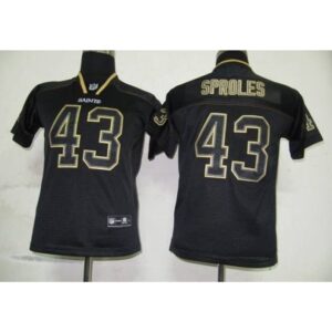 68617434394fe_1 Saints #43 Darren Sproles Lights Out Black Stitched Youth NFL Jersey