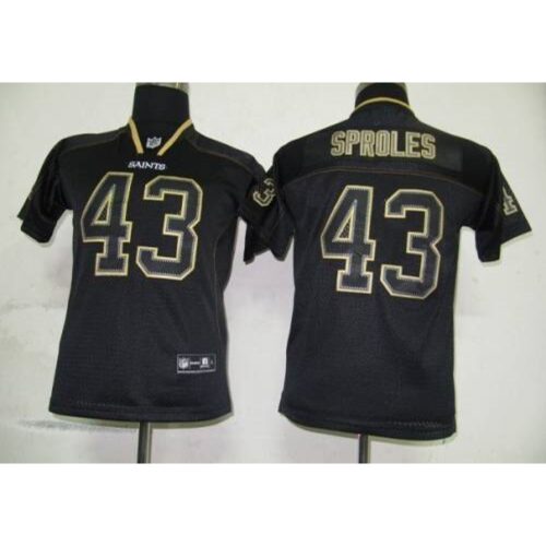 68617434394fe_1 Saints #43 Darren Sproles Lights Out Black Stitched Youth NFL Jersey