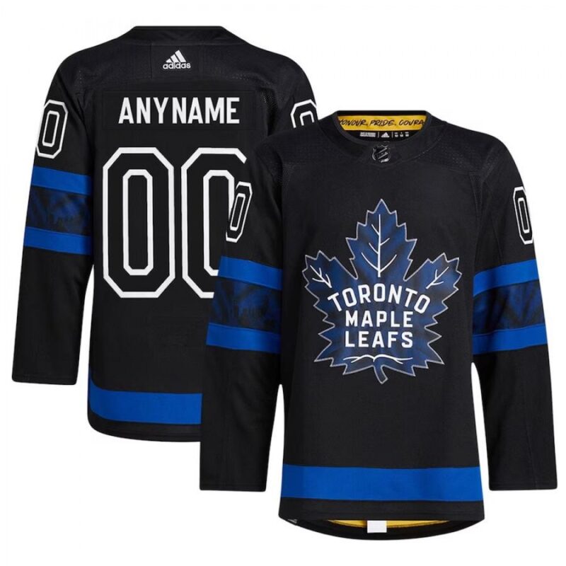 68617435cfce4_1 Men's Toronto Maple Leafs Custom Black Premier Breakaway Reversible Stitched Jersey