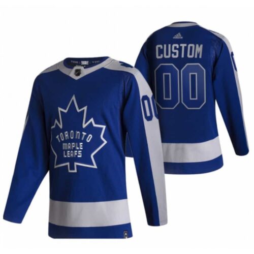 6861743b8d364_1 Men's Toronto Maple Leafs Custom 2020/2021 Blue Reverse Retro Special Edition Stitched Hockey Jersey