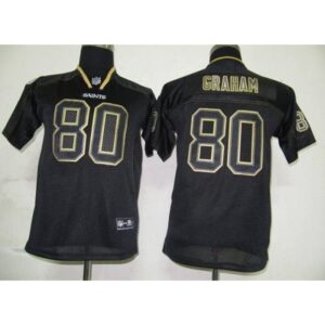 6861743bc9c69_1 Saints #80 Jimmy Graham Lights Out Black Stitched Youth NFL Jersey
