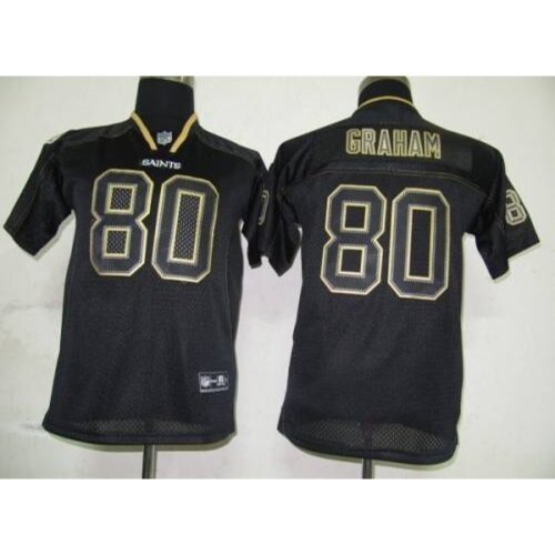 6861743bc9c69_1 Saints #80 Jimmy Graham Lights Out Black Stitched Youth NFL Jersey