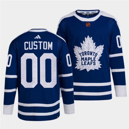 6861743e25b69_1 Men's Toronto Maple Leafs Custom Blue 2022-23 Reverse Retro Stitched Jersey