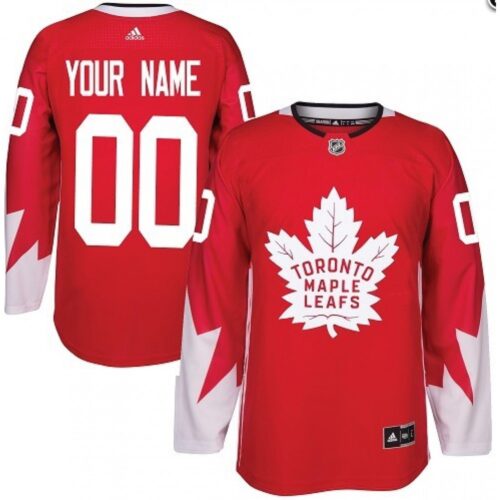 68617440e2f40_1 Men's Toronto Maple Leafs Red Custom Name Number Size NHL Stitched Jersey