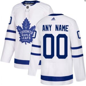 68617443a386c_1 Men's Toronto Maple Leafs White Custom Name Number Size NHL Stitched Jersey