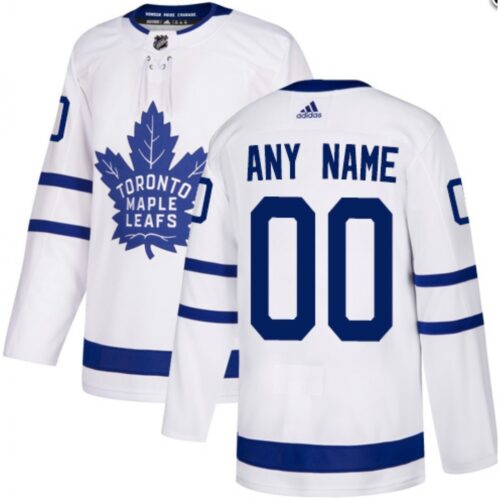 68617443a386c_1 Men's Toronto Maple Leafs White Custom Name Number Size NHL Stitched Jersey