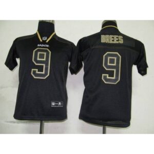 686174515dec8_1 Saints #9 Drew Brees Lights Out Black Stitched Youth NFL Jersey