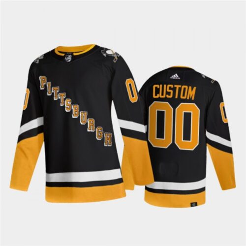 686174aea1560_1 Men's Pittsburgh Penguins Active Player Custom 2021/2022 Black Stitched Jersey