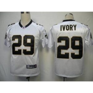 686174e89b7af_1 Saints #29 Chris Ivory White Stitched Youth NFL Jersey