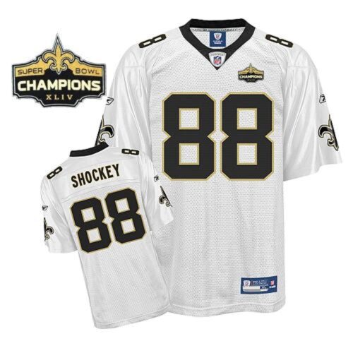 686174ee471fa_1 Saints #88 Jeremy Shockey White Super Bowl XLIV 44 Champions Stitched Youth NFL Jersey